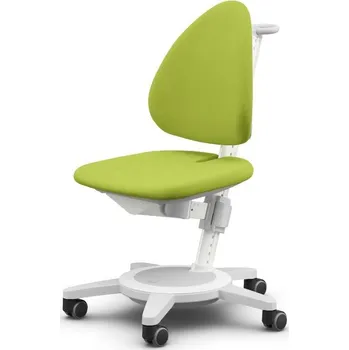 Nábytek MOLL Dětská rostoucí židle MAXIMO bílá kostra - zelený potah