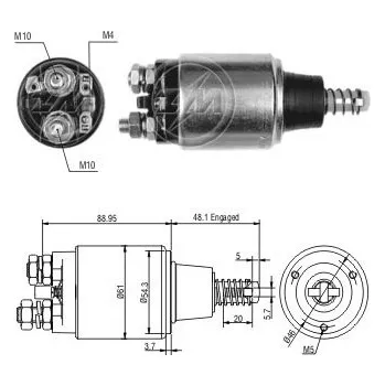 Startér Spínač startéru Bosch 0001360025