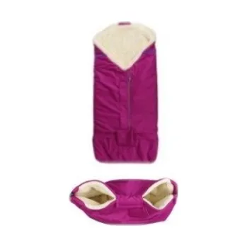 Kojenecká souprava Kaarsgaren Vínový fusak a rukávník na kočárek merino ovčí vlna