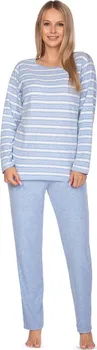 Dámské pyžamo Regina Agata 648 modré/pruhy