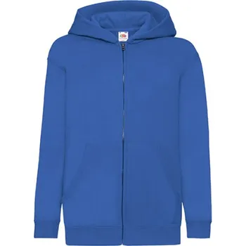 Dívčí mikina Fruit of the Loom Dětská mikina s kapucí 62-045-0 Royal Blue 116