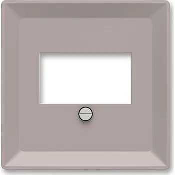 vypínač ABB - Zoni, kryt zásuvky komunikační přímé (pro HDMI, USB, VGA, USB nabíječku, reprozásuvku), greige