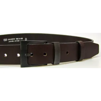 Opasek PENNY BELTS Kožený opasek 0840 tmavě hnědý - 85 cm