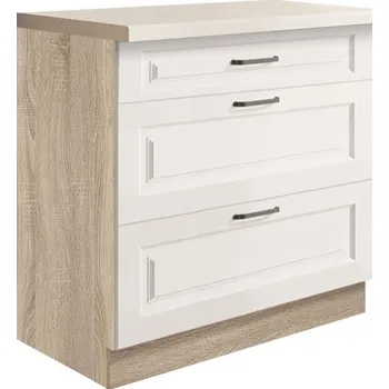 Kuchyňská skříňka Fadome Dolní kuchyňská skříňka se šuplíky Smart 22D-80 Zvolte kování: Basic GTV, Zvolte korpus: Borovice andersen