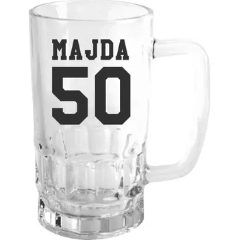 Sklenice Půllitr skleněný Věk a jméno