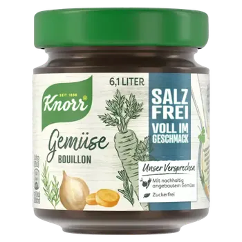 KNORR INSTANTNÍ ZELENINOVÝ BUJÓN BEZ SOLI NĚMECKO!