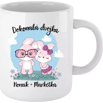 Hrnek pro páry - Dokonalá dvojka - bílý 330 ml