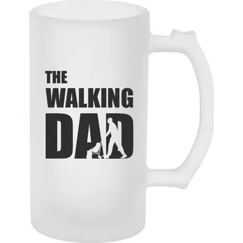 Sklenice Půllitr pro tatínka - The Walking Dad - matný