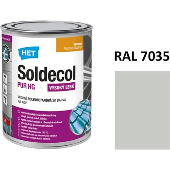 univerzální barva Soldecol PUR HG 0,75 L RAL 7035