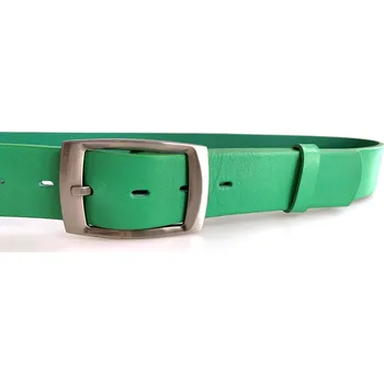 Opasek PENNY BELTS Kožený opasek 4430 zelený - 95 cm