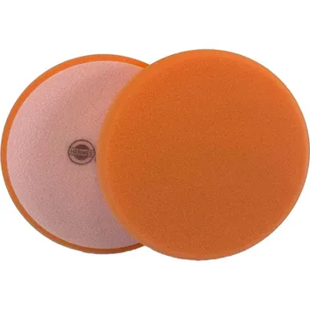 Brusný kotouč HERMES 6128480 Leštící houbička 150 x 25 mm, s velur, Brilliance hladká, rovný tvar, zaoblená hrana, oranžová, střední