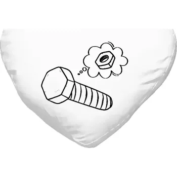 Polštář Polštář srdce 40x35 cm Šroubek - matička