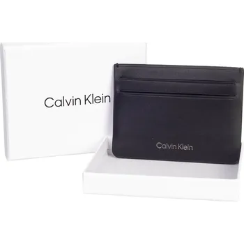 Oblečení a móda CALVIN KLEIN DRŽÁK KARTY CK CONCISE CARDHOLDER 4CC BLACK K50K510601 BAX