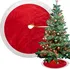 Vánoční dekorace Ruhhy 22221 podložka pod vánoční stromeček 90 cm červená/bílá/zlatá