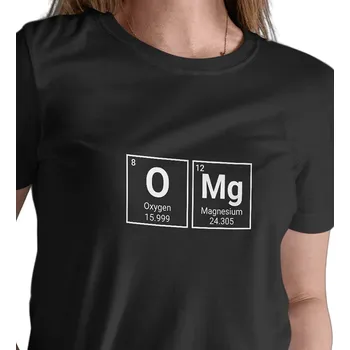 Dámské tričko Dámské triko černé - OMG XXL