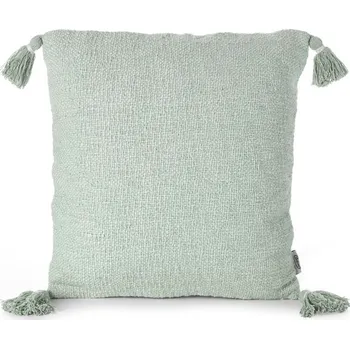 Povlak na dekorativní polštářek Povlak na polštář KIMI se střapci 45x45 cm - dasty mint