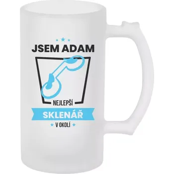 Sklenice Půllitr pro sklenáře - Nejlepší v okolí - sklenář - matný