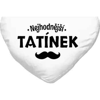 Polštář Polštář srdce 40x35 cm Nejhodnější tatínek