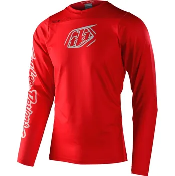 cyklistický dres TROY LEE DESIGNS cyklo dres SKYLINE CHILL ICONIC fiery red - 2XL