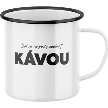 Plecháček s potiskem Dobré nápady začínají kávou