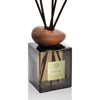 Aroma difuzér Locherber Milano Difuzér s tyčinkami a dřevěným víčkem ve tvaru oblázku s vůní KYUSHU RICE - 5000 ml LH440380