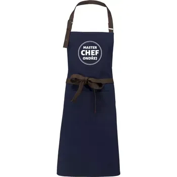 Kuchyňská zástěra Zástěra Kariban Vintage Master chef, vlastní jméno