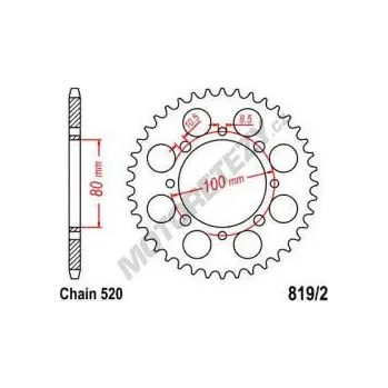 Řetězová sada pro motocykl Rozeta SUZUKI GN 250 All rok 82-99