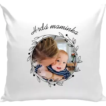 Polštář Polštář bílý 40x40 cm Hrdá maminka