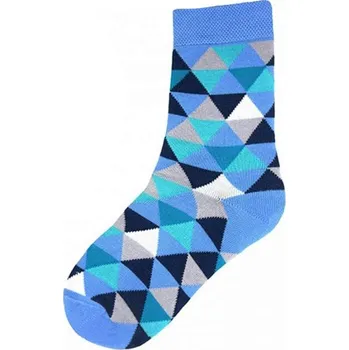 Dámské ponožky Barevné ponožky se stříbrem trojúhelník dámské modré Velikost: 39/41