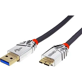 Datový kabel CROMO USB 5Gbps kabel USB3.0 A(M) - microUSB3.0 B(M), 3m (36659) - 11.43.8043