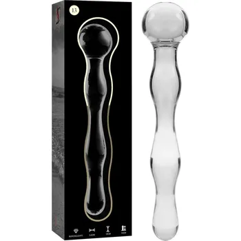 Dildo Ibiza Nebula Model 13 Dildo Borosilicate Glass 18x3.5cm Clear