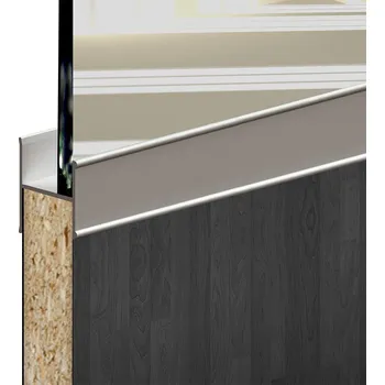 Nábytkové kování Sada pro posuvné dveře upevnění skla, 1800 mm, stříbrná 219-021