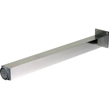 Stolová podnož - Stolová noha výška 710 mm 60 x 60 mm s regulací chrom