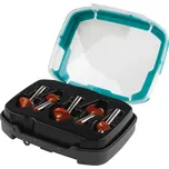 Wolfcraft Sada fréz, délka: 40 mm, ø 22, 25, 31, 38 mm, upínání: 8 mm stoka, 5 ks 8754000