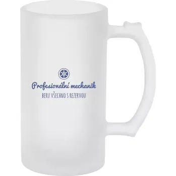 Sklenice Půllitr pro mechaniky - Profesionální mechanik - matný
