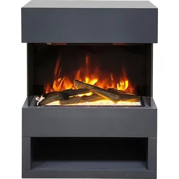 Voltomat HEATING Elektrický krb Malmö, 1500 W, 55,6 × 76 × 25,1 cm, antracitový B-BI-992360X-14