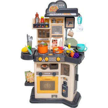 Dětská kuchyňka Velká dětská kuchyňka s lednicí a troubou 46 dílů béžová