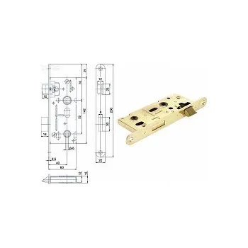 zadlabací zámek Satos Zámek WC K 111 BZn P-L 72/60