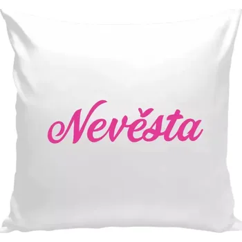 Polštář Polštář bílý 40x40 cm Nevěsta