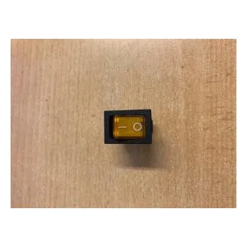 Přídavný světlomet Vypínač kolébkový podsvícený oranžový 14x20mm, 12V 13222