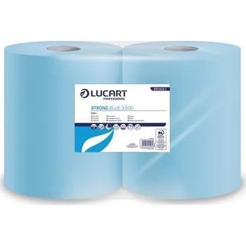 Papírový ručník Ručníky Strong Blue 3500, modré, papírové, role, 3 vrstvé, LUCART ,balení 2 ks LUCART