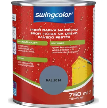Lak na dřevo Swingcolor PROFI Barevný email, holubí modř, lesklý, 750 ml 6187 T0750 5014