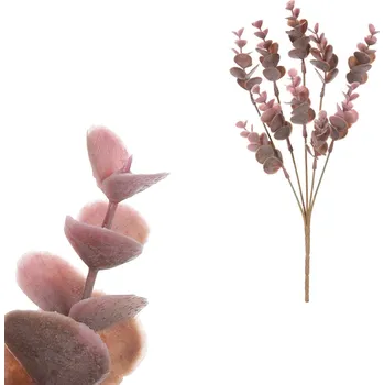 umělá květina Autronic Eukalyptus v trsu, fialová barva SG6102 PUR