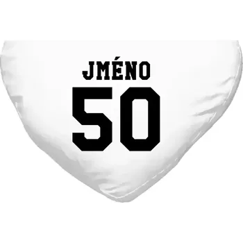 Polštář Polštář srdce 40x35 cm Věk a jméno