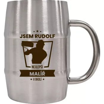 Sklenice Nerezový chladicí půllitr Nejlepší v okolí - malíř