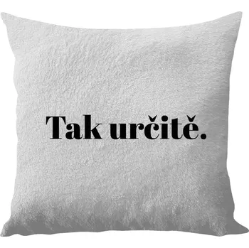 Polštář Polštář bílý 40x40 cm - dlouhý chlup Tak určitě.