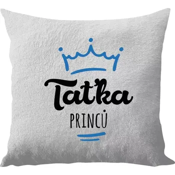 Polštář Polštář bílý 40x40 cm - dlouhý chlup Taťka princů