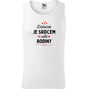 Pánské tílko Pánské tílko Malfini Core Dědeček je srdcem celé rodiny