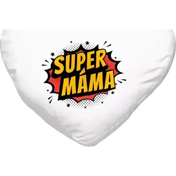 Polštář Polštář srdce 40x35 cm Supermáma - bublina