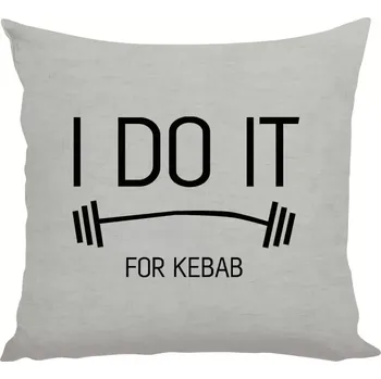 Polštář Polštář lněný 40x40 cm I do it for kebab